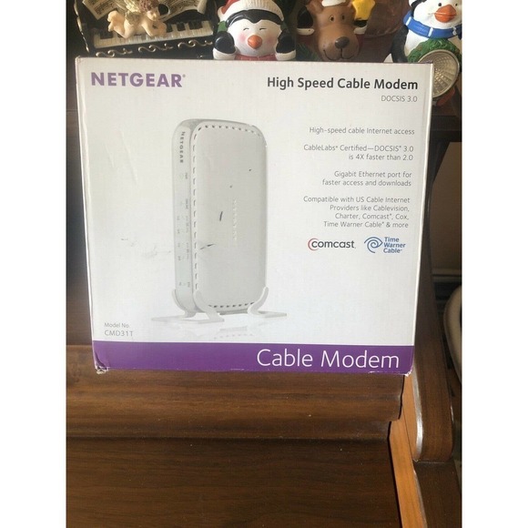 New NETGEAR CMD31T-100NAS High Speed Cable Modem DOCSIS 3.0 External Port IPv6 - Picture 10 of 12